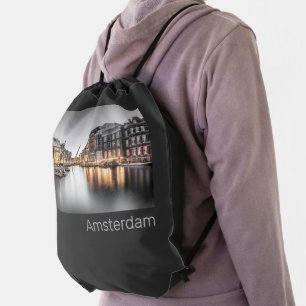 Amsterdam Netherlands Holland Dutch Souvenir Drawstring Bag