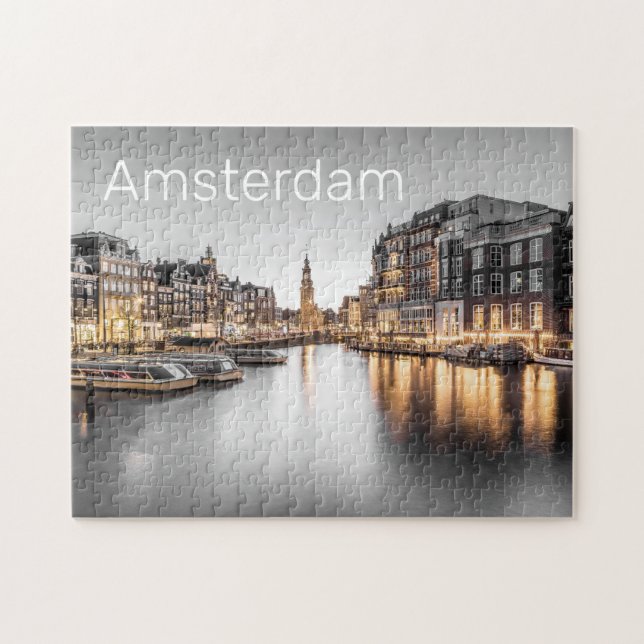 Amsterdam Netherlands Holland Dutch Souvenir Jigsaw Puzzle (Horizontal)