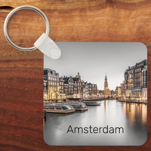 Amsterdam Netherlands Holland Dutch Souvenir Keychain (Front)