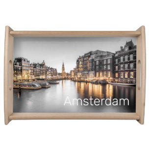 Amsterdam Netherlands Holland Dutch Souvenir Serving Tray