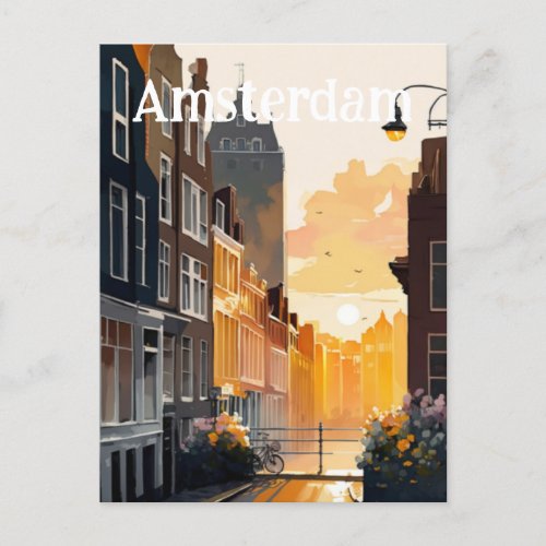 Amsterdam Netherlands Holland Postcard
