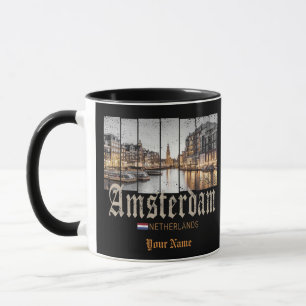 Amsterdam Netherlands Holland vintage souvenir Mug