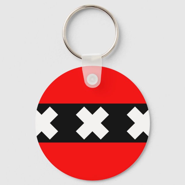 Amsterdam, Netherlands Keychain (Front)
