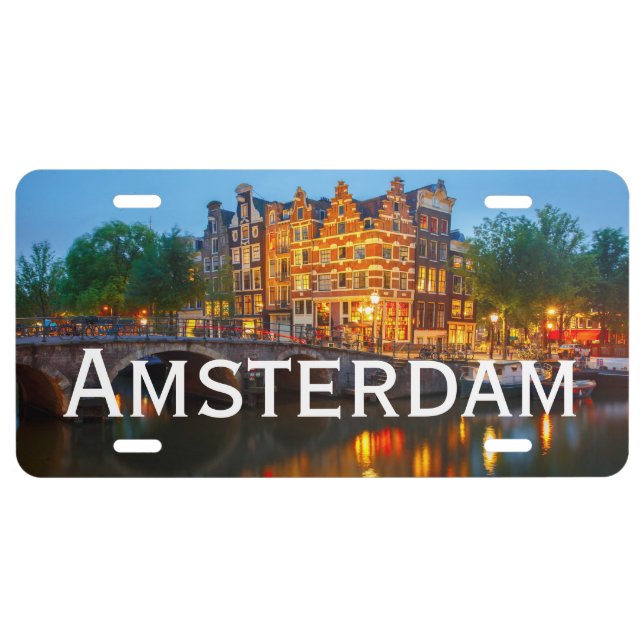 Amsterdam Netherlands License Plate (Front)