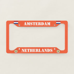 Amsterdam, Netherlands License Plate Frame