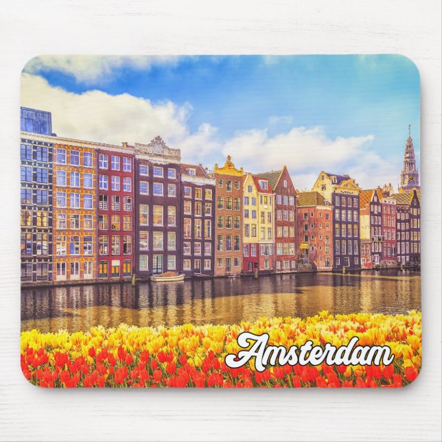 Amsterdam, Netherlands Mouse Pad (Front)