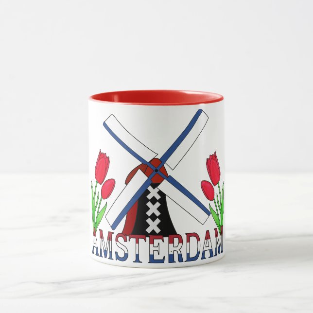 Amsterdam Netherlands Mug (Center)