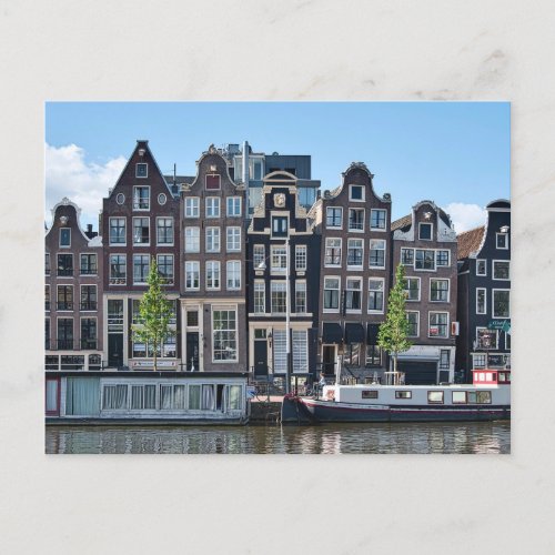 Amsterdam Netherlands Old Historical Buildings Postcard