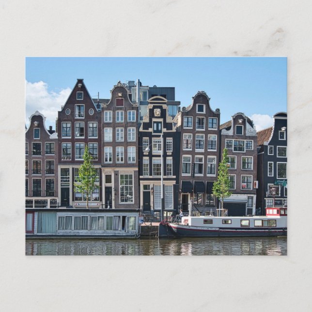 Amsterdam, Netherlands Old Historical Buildings Postcard (Front)