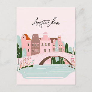 Amsterdam netherlands postcard