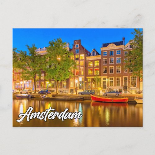Amsterdam Netherlands Postcard