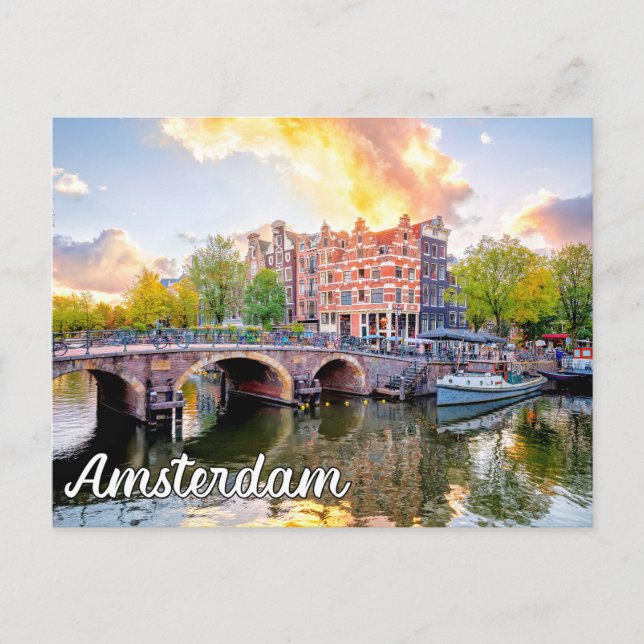 Amsterdam, Netherlands Postcard (Front)