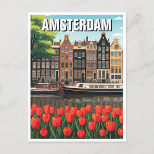Amsterdam Netherlands Postcard