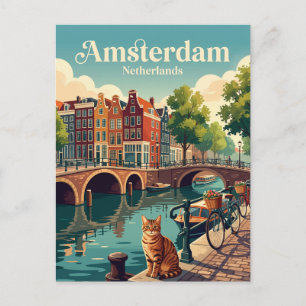 Amsterdam Netherlands Postcard