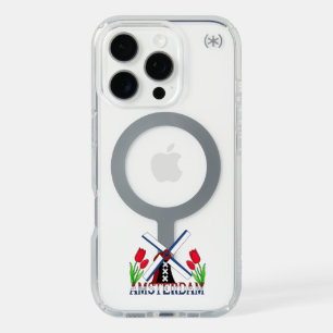 Amsterdam Netherlands Tulips Windmills iPhone 16 Pro Case