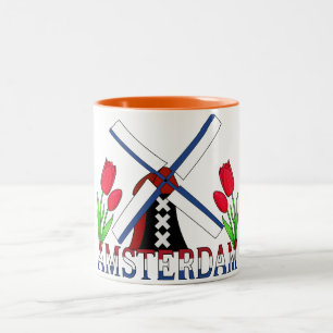 Amsterdam Netherlands Two-Tone Coffee Mug