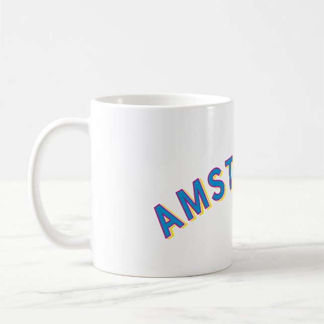Amsterdam, Netherlands Vintage Arch Coffee Mug (Left)