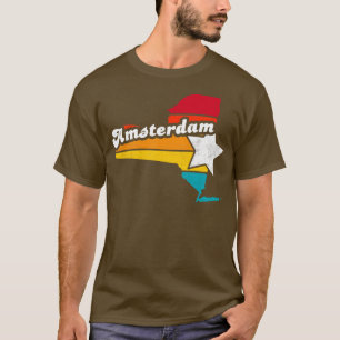 Amsterdam New York Vintage Distressed Souvenir 2 T-Shirt