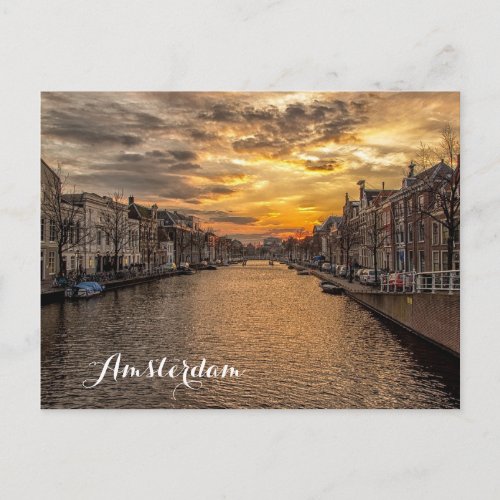 Amsterdam Photo Postcard