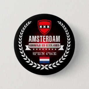 Amsterdam Pinback Button