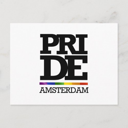 AMSTERDAM PRIDE _png Postcard