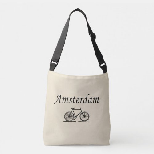 amsterdam rustic font lettering script crossbody bag