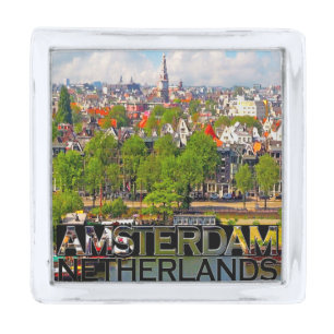 Amsterdam Silver Finish Lapel Pin