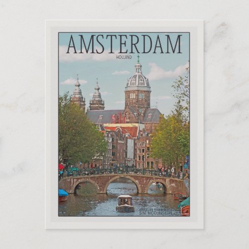 Amsterdam _ Sint Nicolaaskerk Postcard