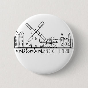 Amsterdam Skyline Button