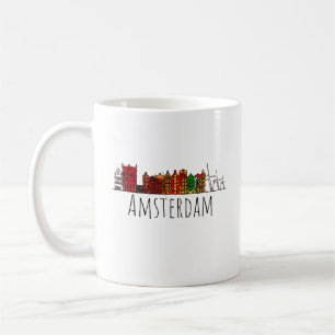 Amsterdam Skyline Holland Love Travel Destination Coffee Mug