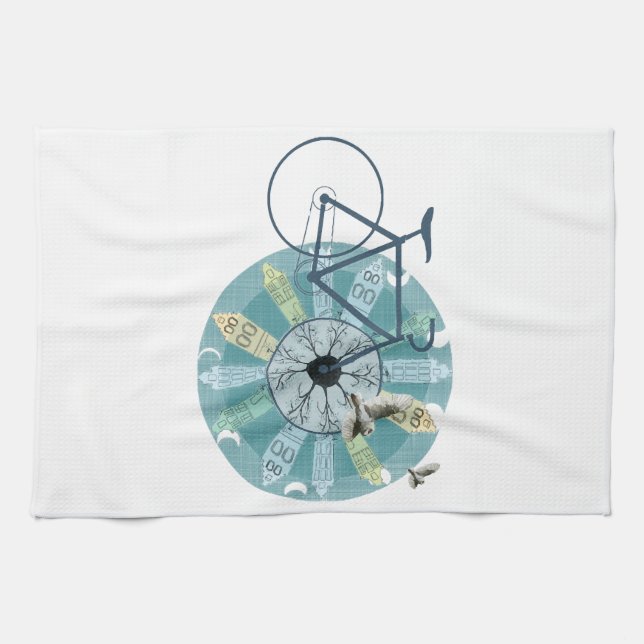 Amsterdam skyline kitchen towel (Horizontal)