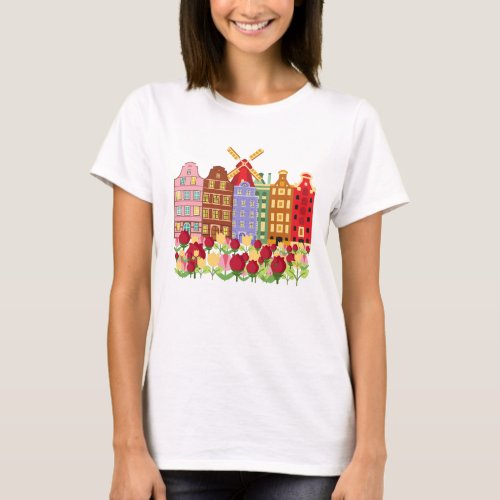 Amsterdam Skyline T_Shirt