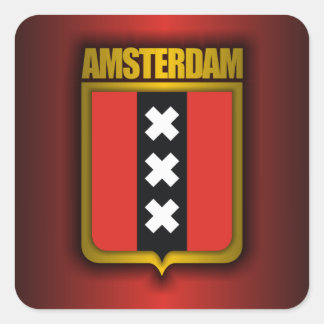 Amsterdam Steel (Flag) Square Sticker