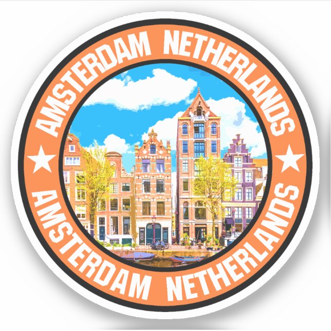 Amsterdam                                          sticker (Front)