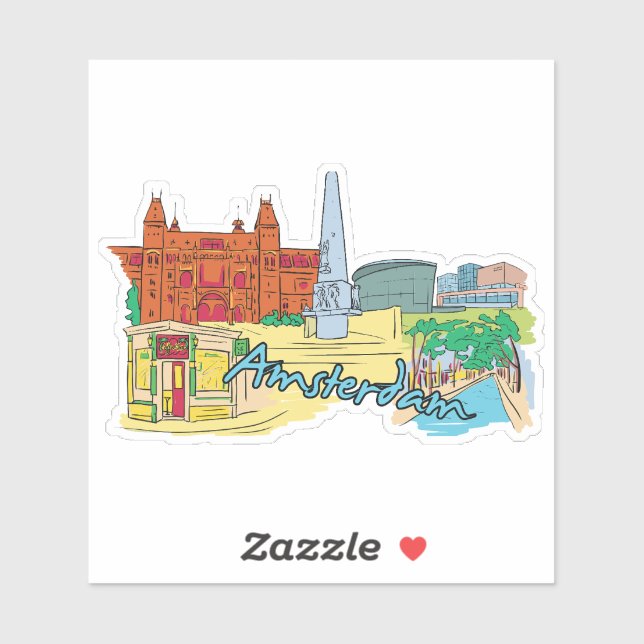 Amsterdam  sticker (Sheet)