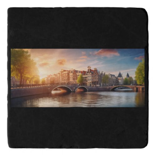 Amsterdam sunrise trivet