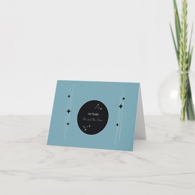 Amsterdam Thank You: Powder Blue Thank You Card (Front)