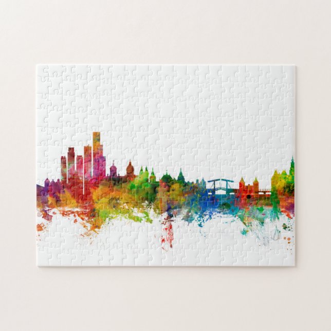 Amsterdam The Netherlands Skyline Jigsaw Puzzle (Horizontal)