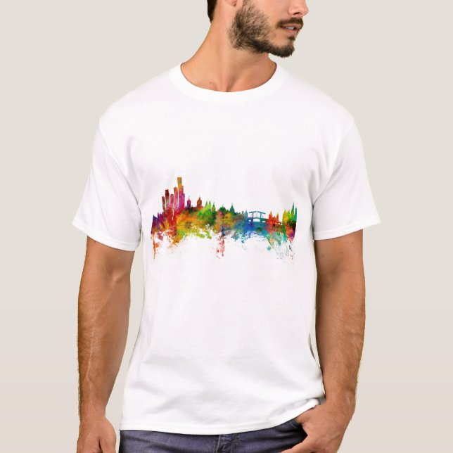 Amsterdam The Netherlands Skyline T-Shirt (Front)