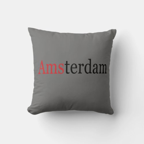 amsterdam throw pillow