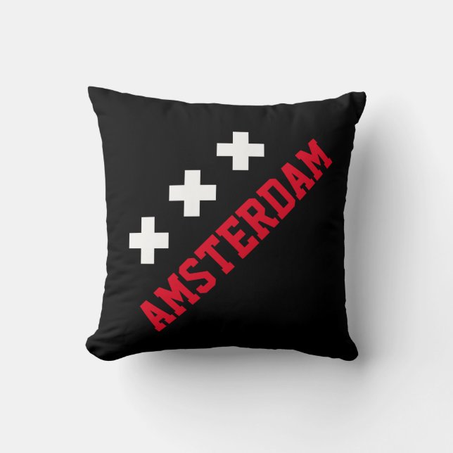Amsterdam Throw Pillow (Front)