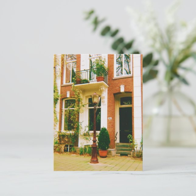 Amsterdam Townhouses  Postcard (Standing Front)