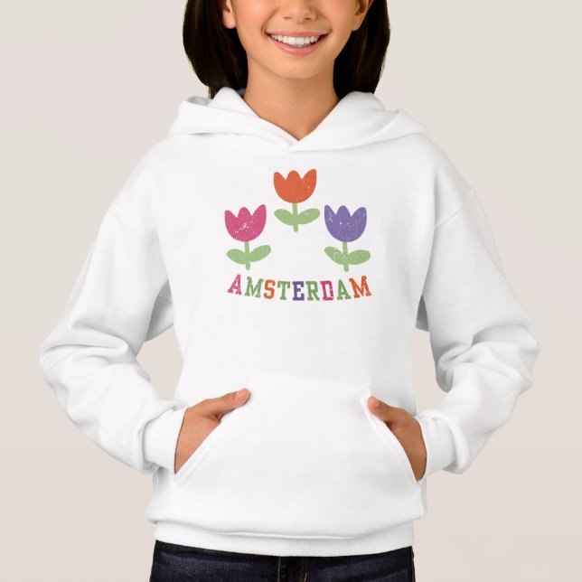 Amsterdam Tulips Hoodie (Front)