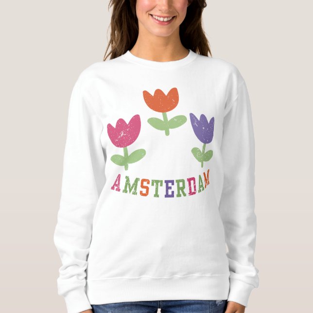 Amsterdam Tulips Sweatshirt (Front)