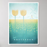 Amsterdam Vintage Travel Poster at Zazzle