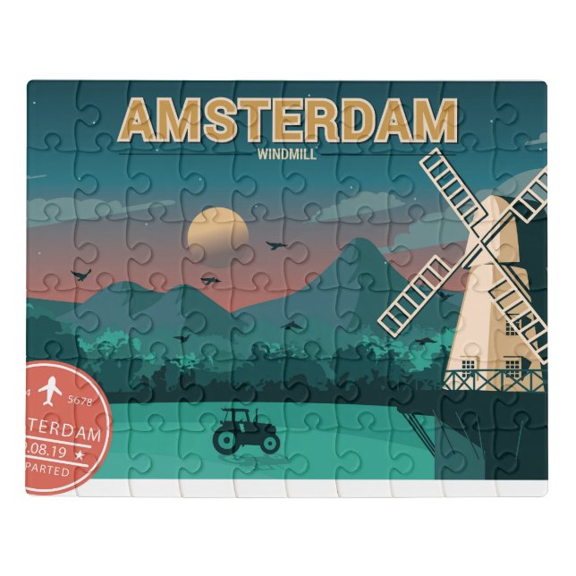  Amsterdam Windmill Jigsaw Puzzle (Puzzle Horizontal)