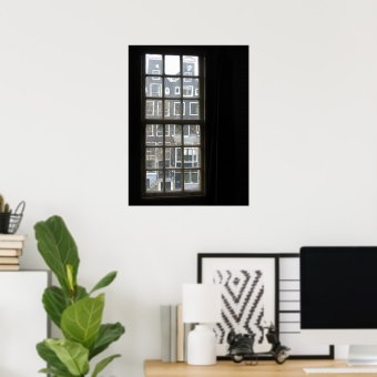 Amsterdam Window View Photo Poster Print | Zazzle