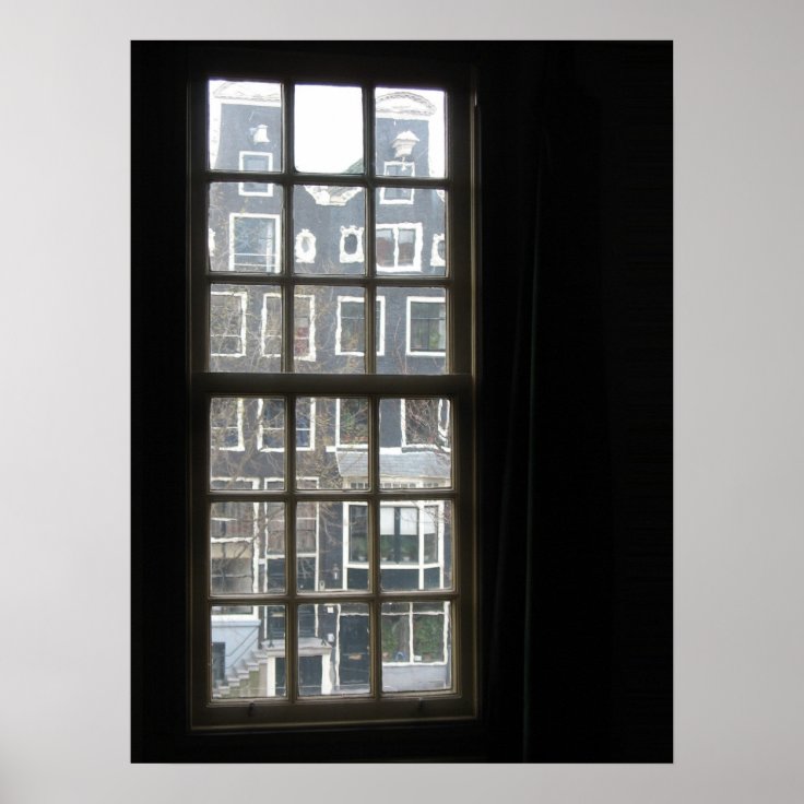 Amsterdam Window View Photo Poster Print | Zazzle