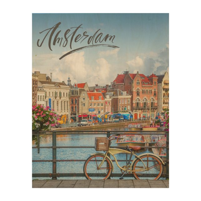 Amsterdam Wood Wall Art (Front)