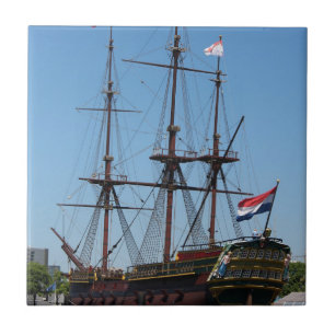 Amsterdam wooden sail ship VOC - Range Tile